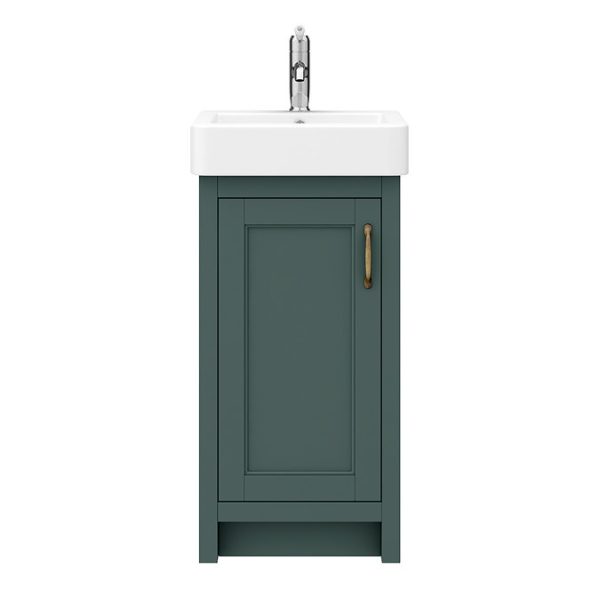Chatsworth Traditional Green Vanity   425mm Wide - Image 4