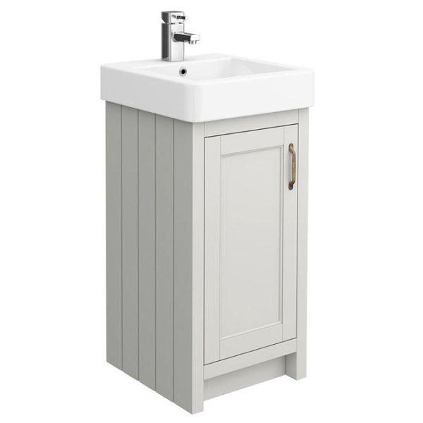 Chatsworth Traditional Grey Vanity   425mm Wide - Image 3