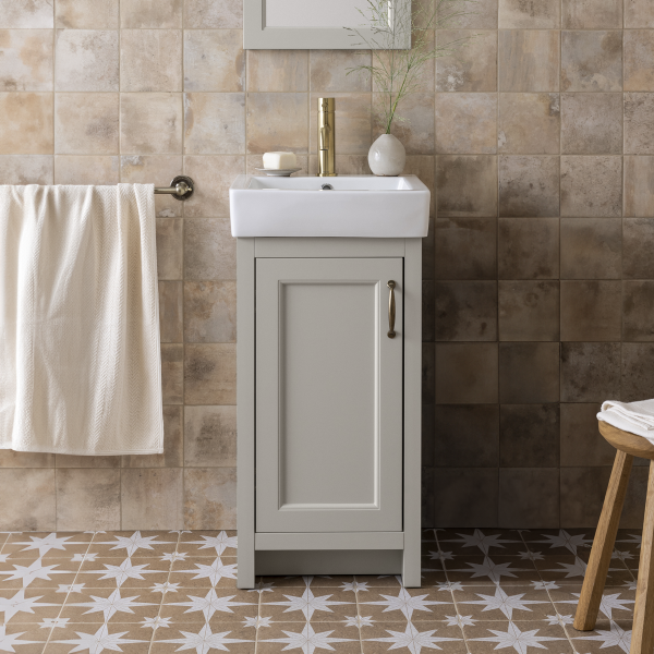 Chatsworth Traditional Grey Vanity   425mm Wide