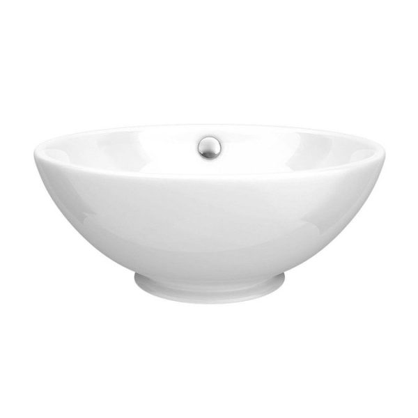 Chatsworth 545mm Graphite Wall Hung Countertop Vanity with Worktop, Round Basin & Chrome Handles - Image 2