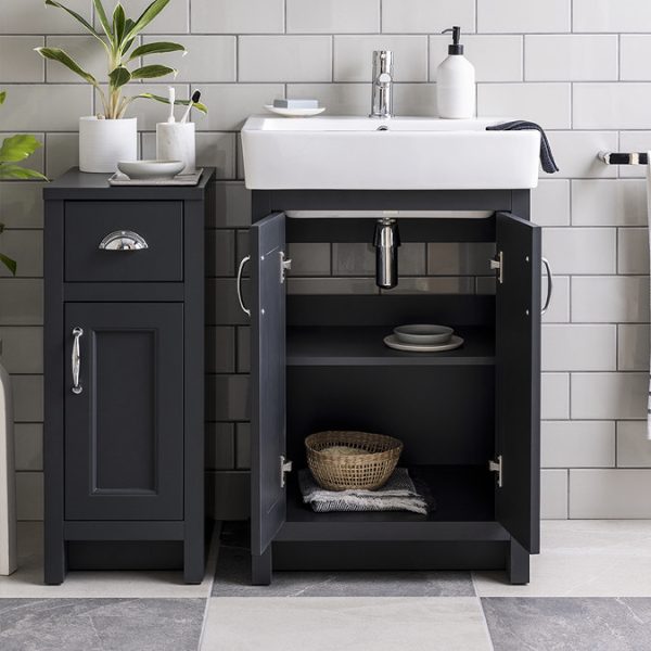 Chatsworth Traditional Graphite Vanity   560mm Wide - Image 3