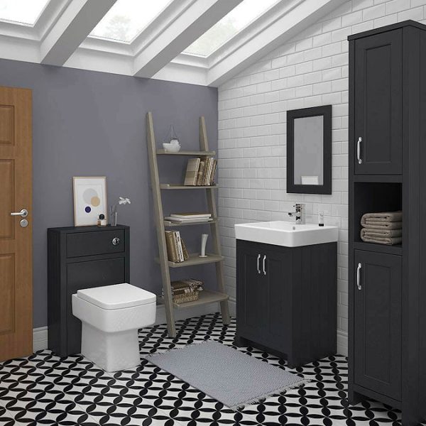 Chatsworth Traditional Graphite Vanity   560mm Wide - Image 7