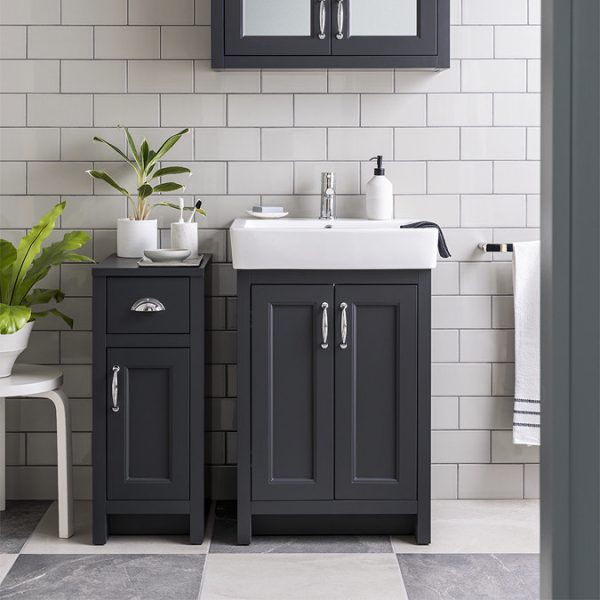 Chatsworth Traditional Graphite Vanity   560mm Wide - Image 4