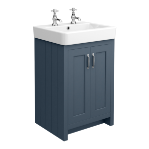 Chatsworth Traditional Blue Vanity (560mm Wide   2 Tap Hole)
