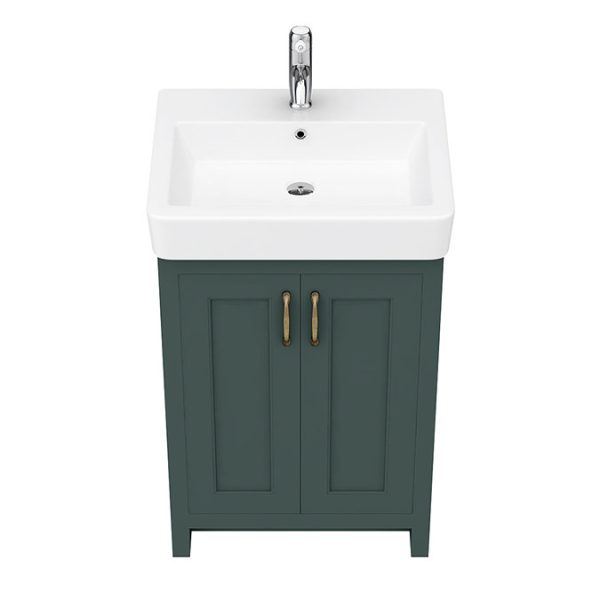 Chatsworth Traditional Green Vanity   560mm Wide - Image 7