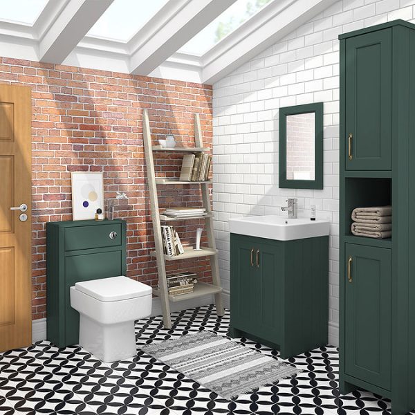 Chatsworth Traditional Green Vanity   560mm Wide - Image 4