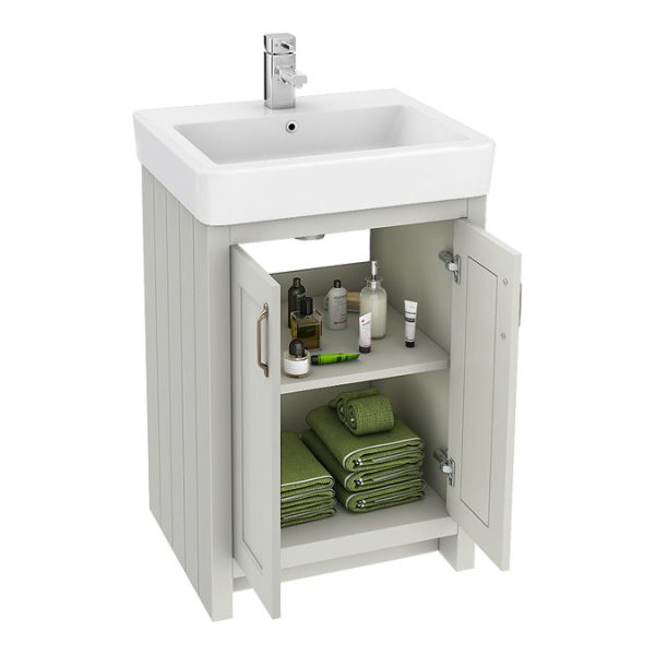 Chatsworth Traditional Grey Vanity   560mm Wide - Image 6