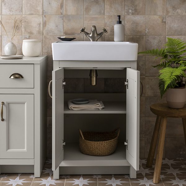 Chatsworth Traditional Grey Vanity   560mm Wide - Image 5