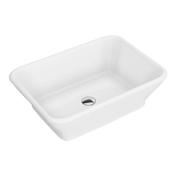 Chatsworth 610mm Graphite Countertop Vanity with Beech Worktop, Rectangular Gloss White Basin & Chrome Handles - Image 4