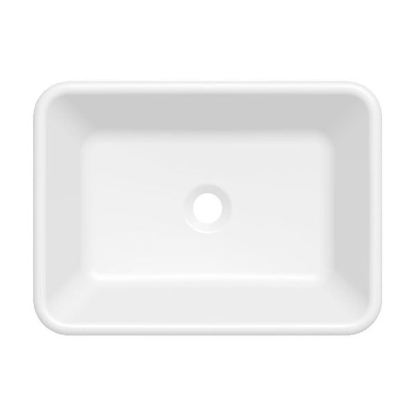 Chatsworth 610mm Graphite Countertop Vanity with Beech Worktop, Rectangular Gloss White Basin & Chrome Handles - Image 5