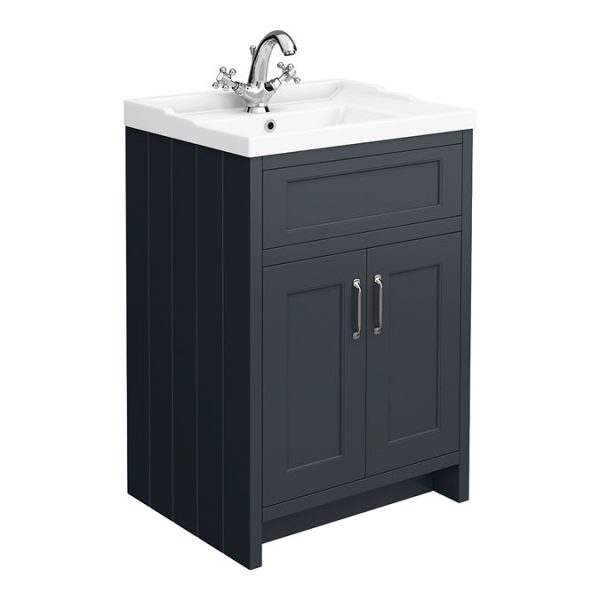 Chatsworth Traditional Graphite Vanity 620mm Wide - Image 4