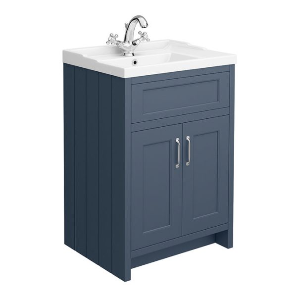 Chatsworth Traditional Blue Vanity 620mm Wide - Image 4