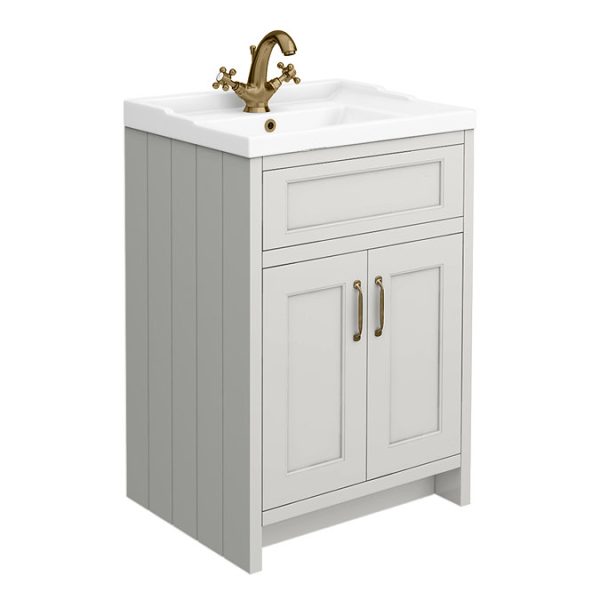 Chatsworth Traditional Grey Vanity 620mm Wide - Image 4
