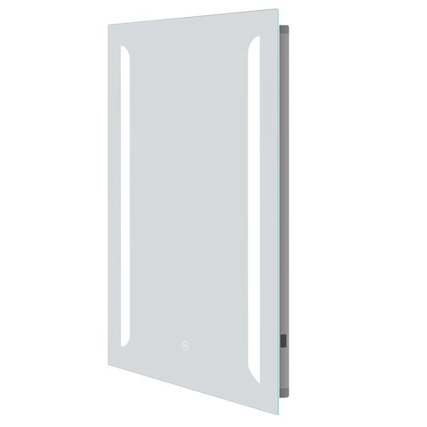Calgary 500x700mm LED Mirror with Touch Sensor, Dimmer, Anti Fog + Shaving Port - Image 5