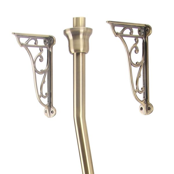 Carlton Antique Brass Traditional High Level Toilet with Soft Close Seat - Image 6