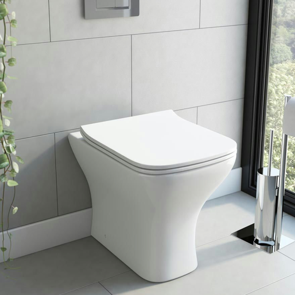 Orchard Derwent Square Compact Back to Wall Toilet with Soft Close Slim Seat