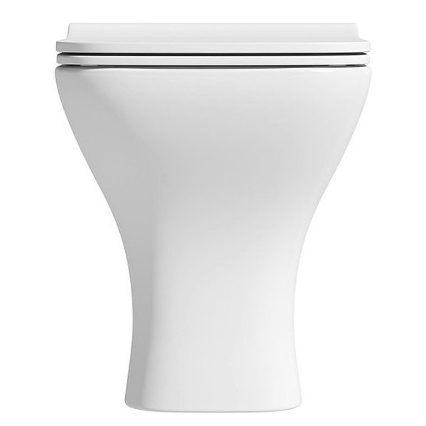 Orchard Derwent Square Compact Back to Wall Toilet with Soft Close Slim Seat - Image 4