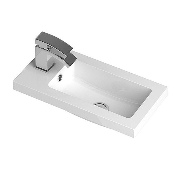 Hudson Reed Fusion Hacienda Black 505x260mm Compact Vanity Unit & Basin - Image 3