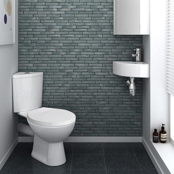 Cove Bermuda Corner Toilet with Soft Close Seat - Image 2