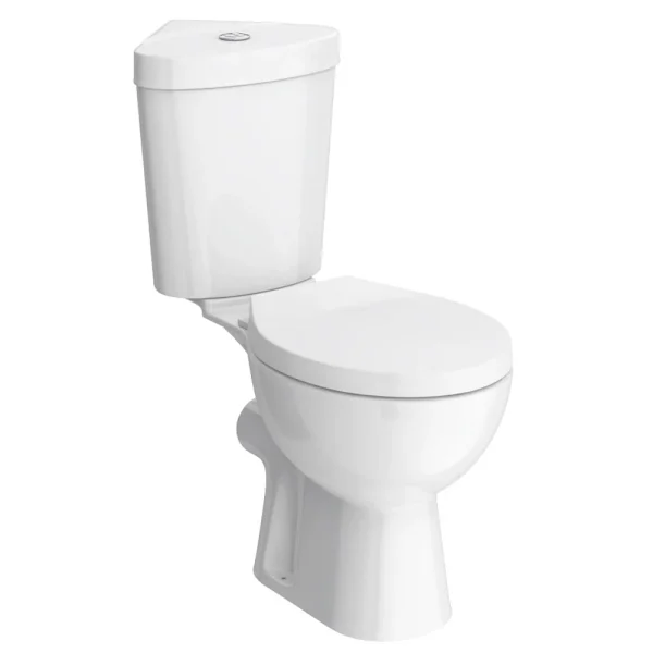 Cove Bermuda Corner Toilet with Soft Close Seat