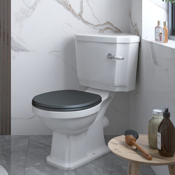 Chatsworth Traditional Corner Toilet + Soft Close Seat - Image 6