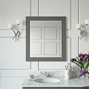 The Bath Co. Chatham 664 x 590mm Slate Matt Grey Bathroom Mirror