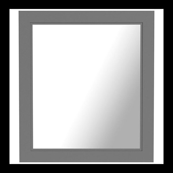 The Bath Co. Chatham 664 x 590mm Slate Matt Grey Bathroom Mirror - Image 5