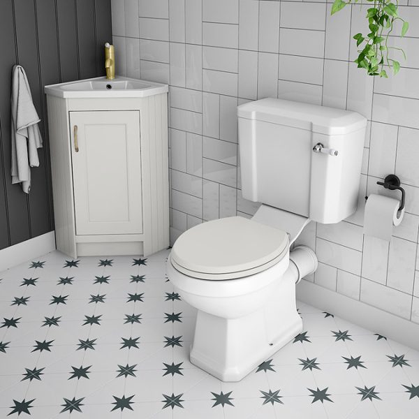 Chatsworth Traditional Grey Corner Vanity Unit - Image 4