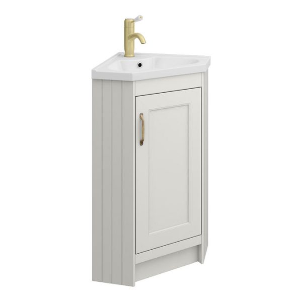 Chatsworth Traditional Grey Corner Vanity Unit - Image 2
