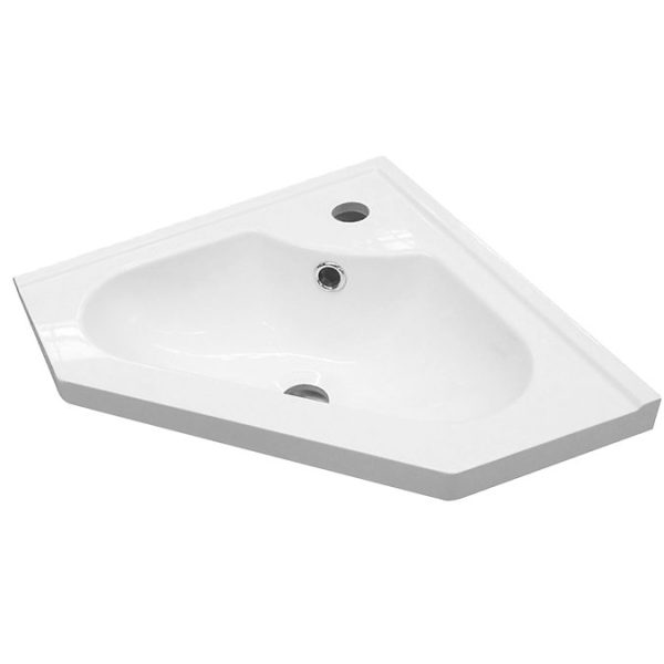 Chatsworth Traditional White Corner Vanity Unit - Image 3