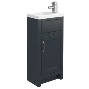 Chatsworth Traditional Graphite Small Vanity   400mm Wide