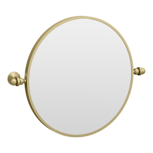 Chatsworth 600 Round Tiltable Mirror   Brushed Brass