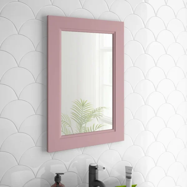Chatsworth Mirror (600 x 400mm   Dusky Pink)