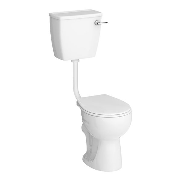 Cove Low Level Toilet incl. Lever Cistern + Seat - Image 2