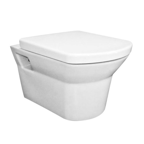 Hudson Reed Maya Wall Hung Pan with Soft Close Seat - Image 2