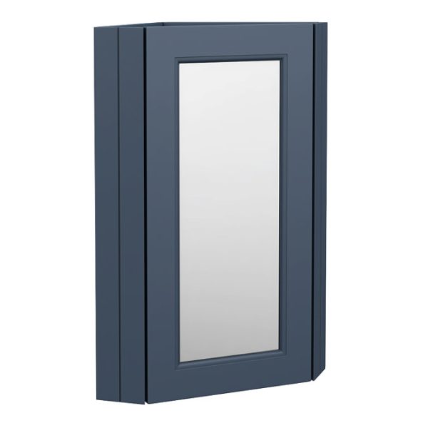 Chatsworth Corner Mirror Cabinet Blue - Image 2