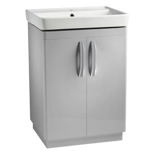 Tavistock Compass 600mm Freestanding Unit & Basin   Grey