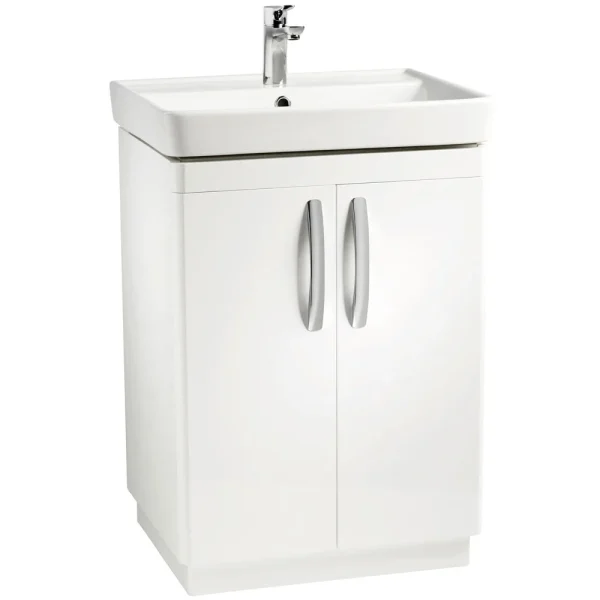 Tavistock Compass 600mm Freestanding Unit & Basin   Gloss White