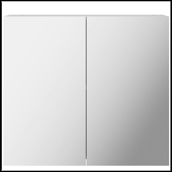 Mode Cortona 600 x 665mm White Mirror Cabinet - Image 5