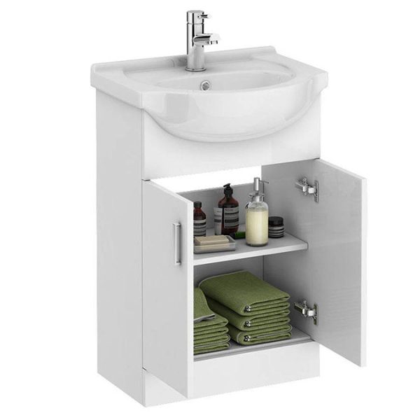 Cove White 550mm Vanity Unit - Image 5