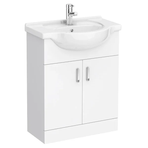 Cove White 650mm Vanity Unit