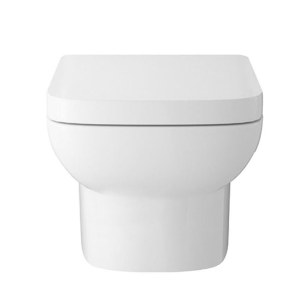 Hudson Reed Arlo Square Wall Hung Pan with Top Fix Soft Close Seat - Image 3