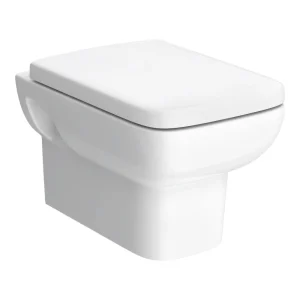 Hudson Reed Arlo Square Wall Hung Pan with Top Fix Soft Close Seat