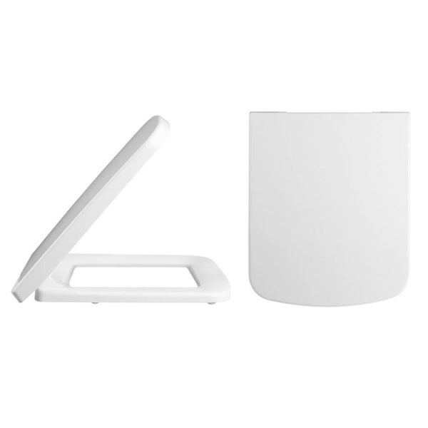 Hudson Reed Arlo Flush to Wall Toilet + Soft Close Seat - Image 2