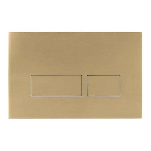 Crosswater MPRO Brushed Brass / Kai Toilet + Concealed WC Cistern with Wall Hung Frame - Image 5