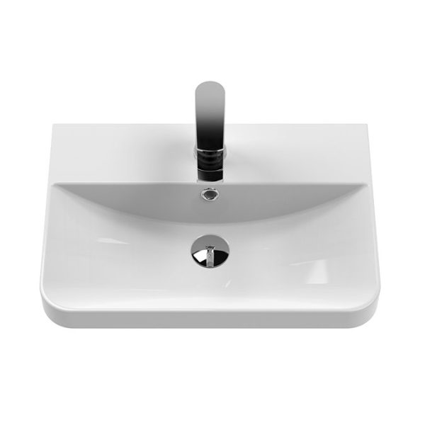 Cruze Curved Vanity Unit   500mm   Gloss Grey - Image 2