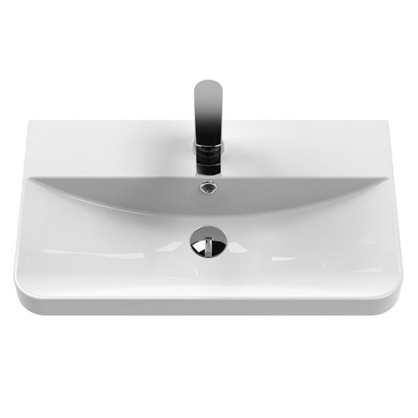 Cruze Curved Vanity Unit   600mm   Gloss Grey - Image 4