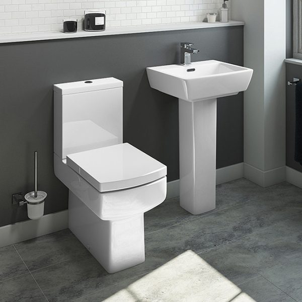 Cubo Modern Square Comfort Height Toilet + Soft Close Seat - Image 3