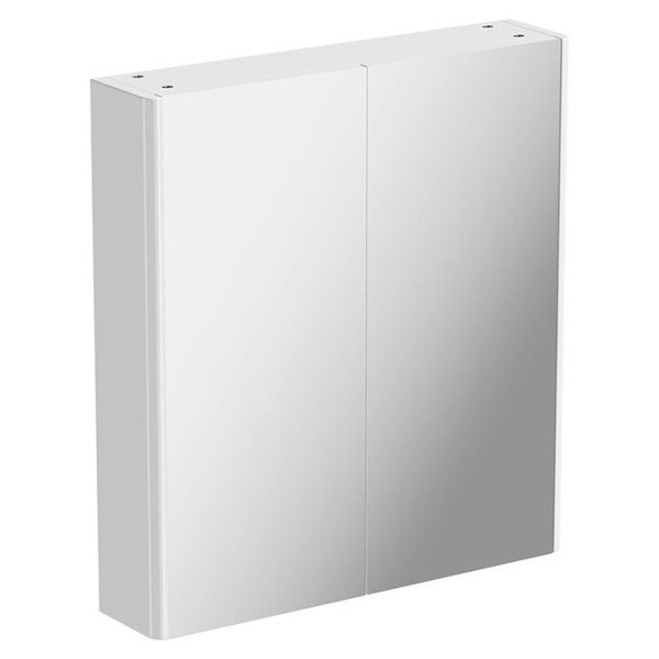 Mode 650 x 600mm White Mirror Cabinet - Image 3