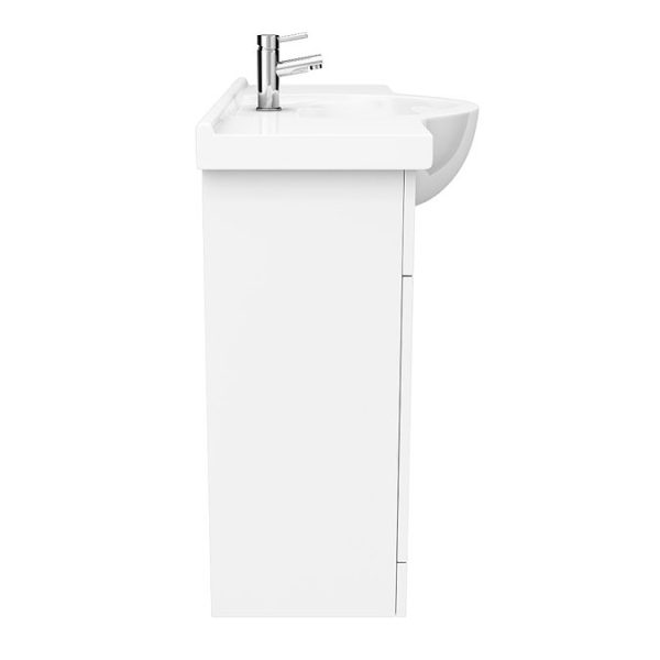Cove White 1050mm Large Vanity Unit - Image 2